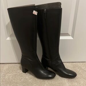 Elegant Black Knee-High Women's Boots